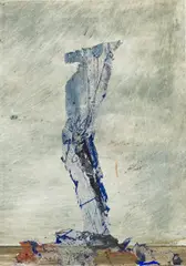Valentin Oman, Ecce Homo XXV, 1973, mixed media, collage on laid paper; unframed