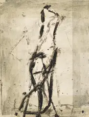 Valentin Oman, Untitled, 1994, mixed media on paper; unframed