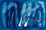 Friedrich Plahl, Untitled, 1967, mixed media on laid paper; framed