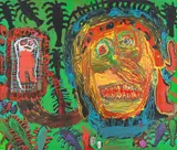 Peter Pongratz, Voodoo, 1999, acrylic on linen; framed