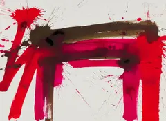 Markus Prachensky, Untitled, 1994, gouache on laid paper; unframed