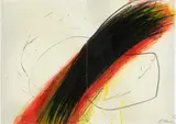 Arnulf Rainer, Untitled, 2002, overpainted laser print; framed