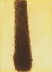 Arnulf Rainer, Vertikale Überdeckung, 1964/65, dry point etching on paper; unframed