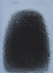 Arnulf Rainer, Heuhaufen, dry point etching on paper; unframed