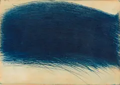 Arnulf Rainer, Überdecktes Mädchen, dry point etching on paper; unframed