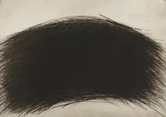 Arnulf Rainer, Busenmonument, from the folder "Haute Coiffure, 1961/63, dry point etching on paper; unframed