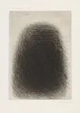 Arnulf Rainer, Heuhaufen, 1967, dry point etching on paper; unframed