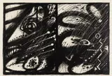 Arnulf Rainer, Gram und Scham, 1967, offset lithography; unframed