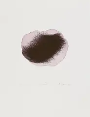 Wolke by Arnulf Rainer, dry point etching on paper; unframed, sold Jun 2026