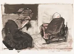 Alois Riedl, Untitled, 1977/78, mixed media on paper; unframed
