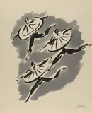 Roman Scheidl, Untitled, 1990, mixed media on natural fiber paper; unframed
