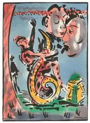 Roman Scheidl, Die vorübergleitende Welt, 1984/1989, mixed media on paper; framed