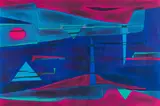Gustave Singier, Untitled, 1957, lithograph; framed