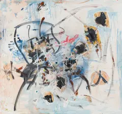 Hans Staudacher, Untitled, 1986, mixed media on canvas; framed