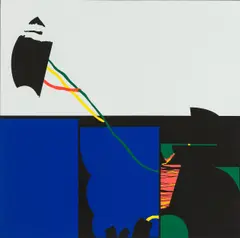 Fritz Steinkellner, Untitled, 1970, colour screen print on paper; framed