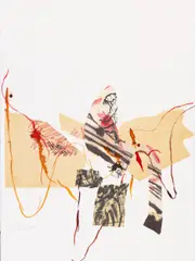 Wolfgang Stifter, Untitled, 2012, collage, mixed media on laid paper; unframed