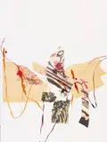 Wolfgang Stifter, Untitled, 2012, collage, mixed media on laid paper; unframed