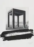 Günther Uecker, Tisch der Austreibung(after the sculpture, 1977), 2019, photograph, lithograph on laid paper; unframed