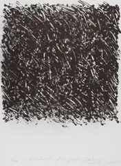 Günther Uecker, Untitled, 1979, lithograph on laid paper; unframed