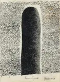 Othmar Zechyr, Turm-Legende, 1994, India ink on Ultraphan; framed