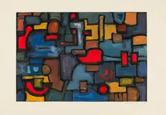 Peter Baum, Untitled, 1959, mixed media on paper; unframed