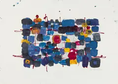 Peter Baum, Untitled, 1960, oil on paper; unframed