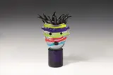 Kiki Kogelnik, Multi Stripe Head, 1995, glass