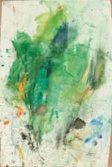 Martha Jungwirth, Untitled, 2020, watercolour on laid paper, mounted on canvas; unframed