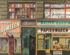 Franz Zadrazil, Roubin, 1982, mixed media on paper mounted on hardboard; framed