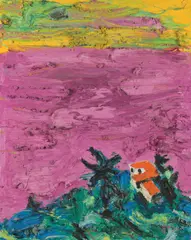 Otto Muehl, Untitled, 1998, oil on canvas; framed
