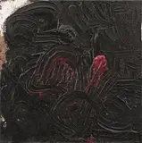 Hermann Nitsch, Untitled, 2016, acrylic, blood on canvas; unframed