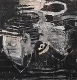 Franco Kappl, Beamcreeper, 1990, mixed media on canvas; unframed