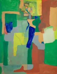 Hubert Schmalix, Christus, 1993, oil on canvas; framed