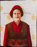 Alfredo Barsuglia, Herr A. Baum, 2003, acrylic on canvas; framed