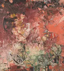 Traudel Pichler, Untitled, oil on jute; framed