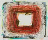 Drago J. Prelog, Weisse Ferne, 2005, acrylic on canvas; framed