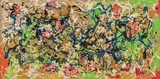 Oswald Oberhuber, Untitled, 1952, mixed media, lacquer on plywood; framed