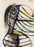 Jürgen Messensee, Untitled, 1971, acrylic on canvas; framed