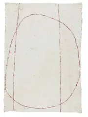 Alfred Haberpointner, Untitled, 1992, acrylic on jute; unframed