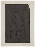 Arnulf Rainer, Nackenkurve (from the series: Reste - Zugemalte Übermalungen), 1954 - 1978, mixed media on cardboard on aluminium; framed