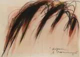 Arnulf Rainer, Alpen, 1968, mixed media on grid paper; framed