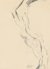 Günter Brus, Untitled, 1965, graphite on paper; framed