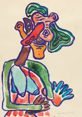 Otto Muehl, Untitled, 1979, watercolour on paper; unframed