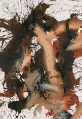 Franz Grabmayr, Tanzblatt, 2000-2012, coloured ink on paper; framed