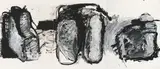 Alois Riedl, Untitled, 1983, overpainted lithograph on paper; unframed