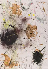 Hubert Scheibl, Untitled, 1998, mixed media on paper; unframed