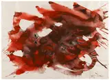 Markus Prachensky, Liechtenstein, 1956, mixed media on paper; framed