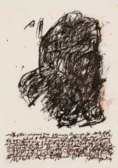 Othmar Zechyr, Untitled, 1979, India ink on paper; framed