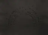 Hans Bischoffshausen, Untitled, 2011, embossing on black laid paper; unframed