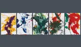 Franz Grabmayr, Untitled (Tanzblätter, set of five prints, Hilger Edition, in a folder)